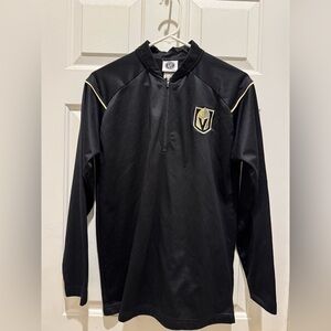 NHL Vegas Golden Knights 1/4 Zip Mens Long Sleeve Pullover Jacket Size Small